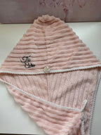 Pink Microfiber Hair Towel