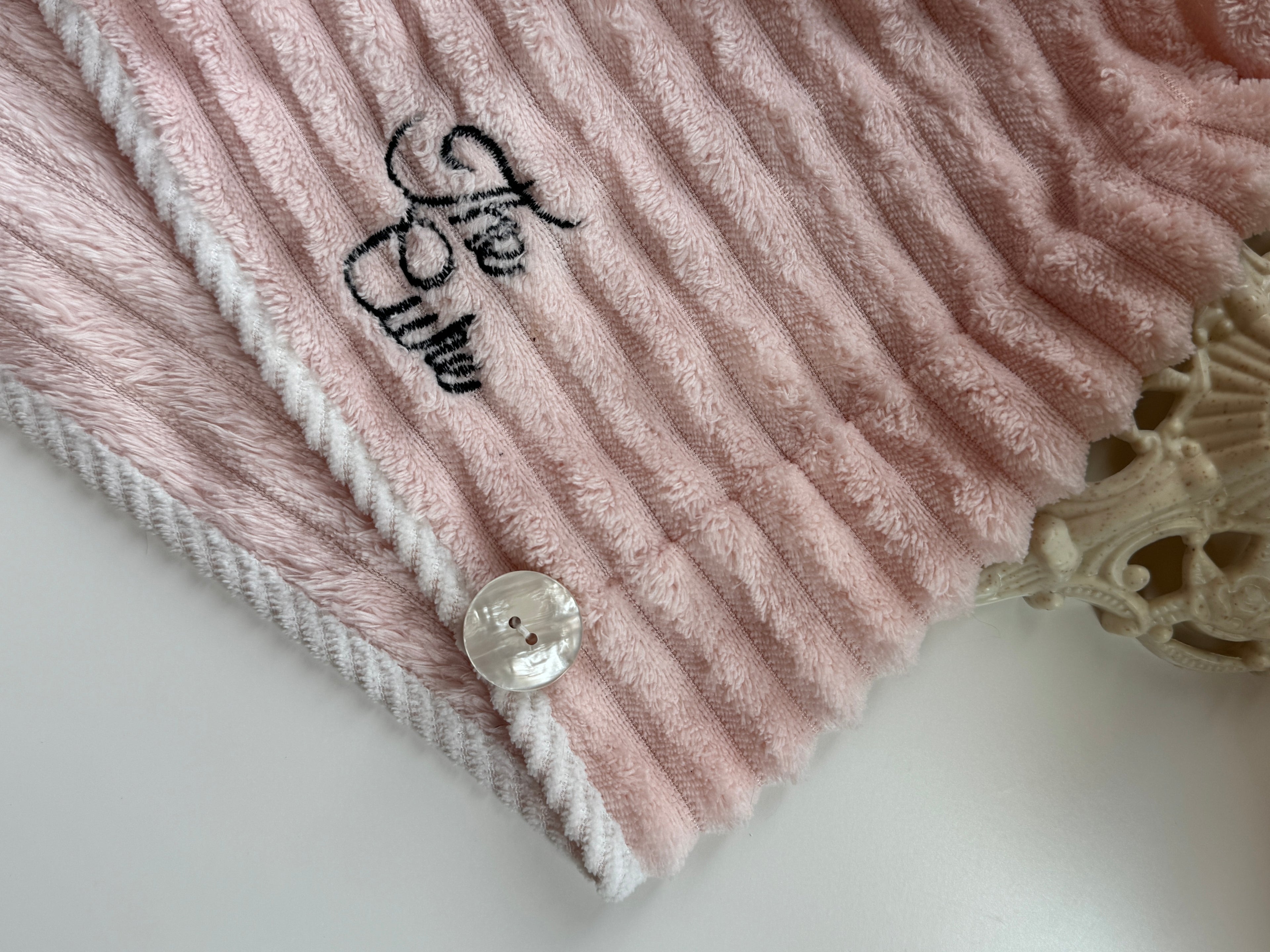 Pink Microfiber Hair Towel
