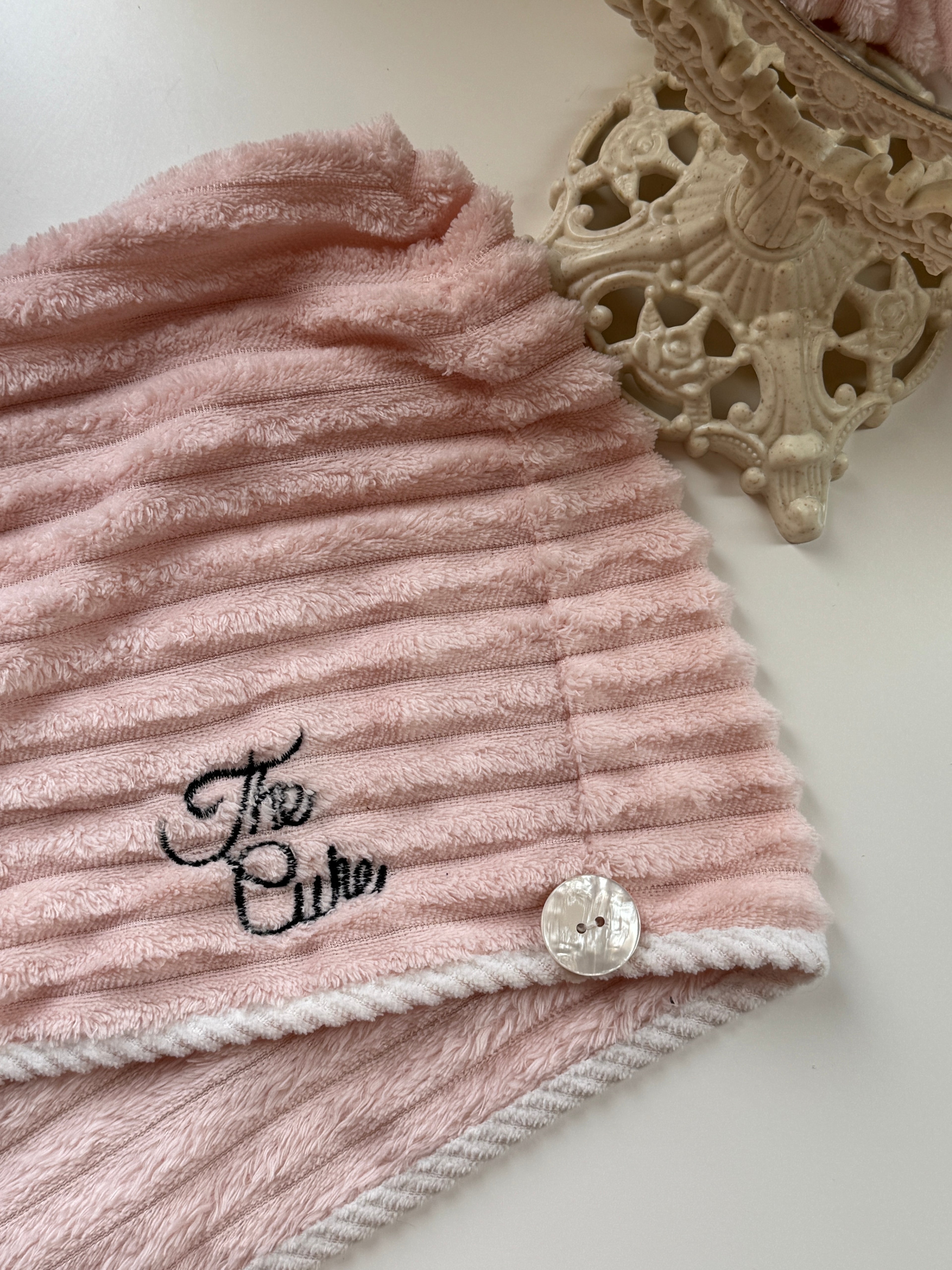 Pink Microfiber Hair Towel