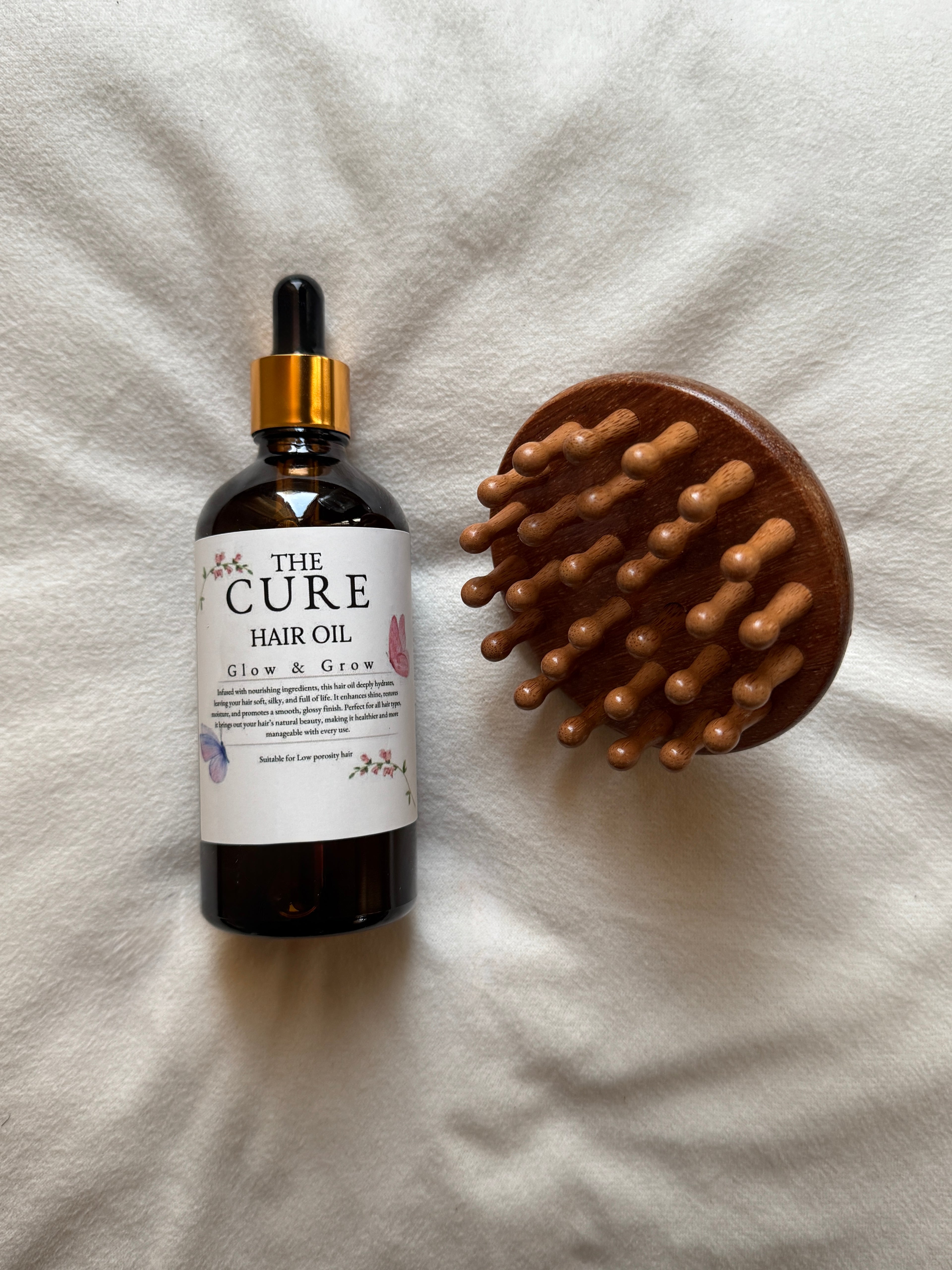 100 ml Glow & Grow Hair Oil + Scalp Massager